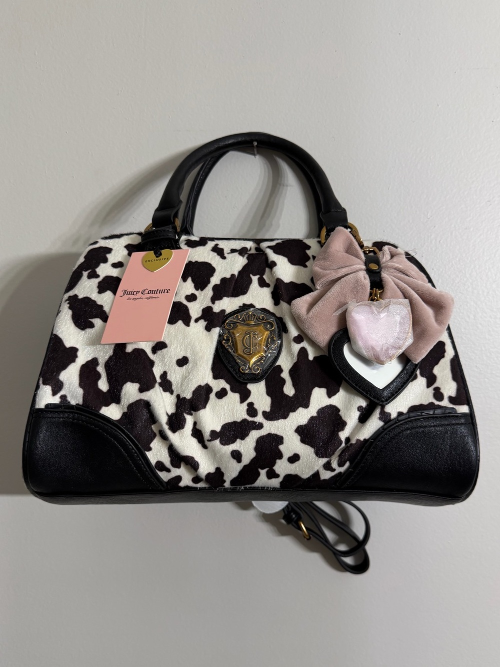 Juicy Couture Romance Cow Print Satchel